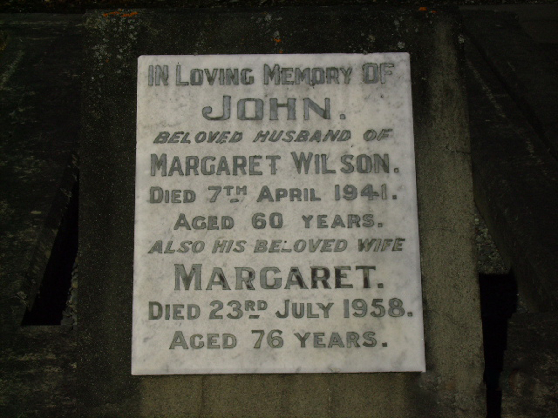 Photo of headstones/Margaret McLennan hdstn 1958 Timaru